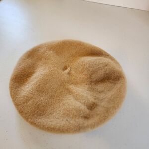 Classic Brown Wool French Beret for Women Soft Slouchy Winter Hat Vintage Soft